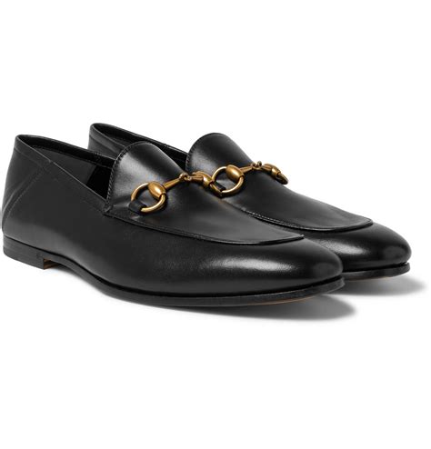 gucci brixton foldable leather loafers|Gucci brixton loafer men.